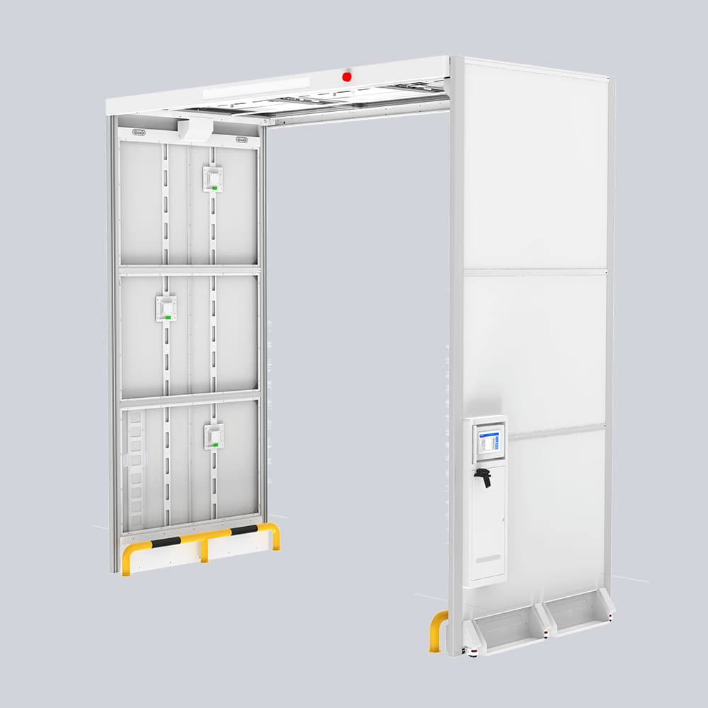 右側展示CK-T8F門禁系統，突出電源與接口配置，確保系統穩定運行。