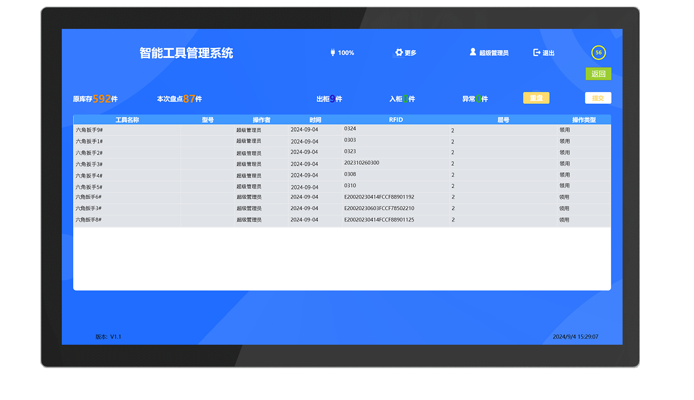 CK-GTC4A RFID移动工具推车（images 25）