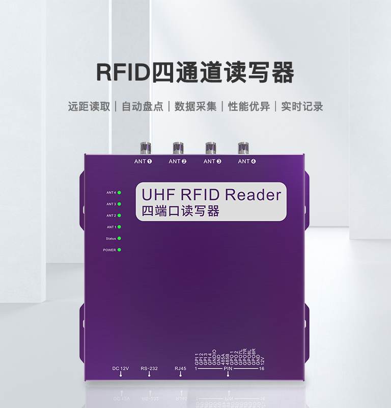CK-R4 四通道RFID讀寫器 1 CK-R4 四通道RFID读写器(images 1)