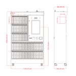 CK-G70100 RFID智能书柜（格栅款）（images 8）