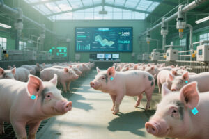 在浙江衢州的現(xiàn)代化豬場上 3000頭生豬的數(shù)字化生存...